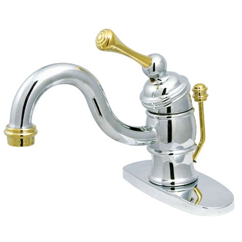 kingston brass kb3404bl victorian 4 centerset single handle bathroom faucet polished chrome