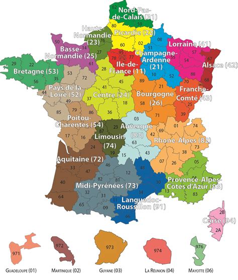 Liste Des R Gions Et D Partements De France Altoservices