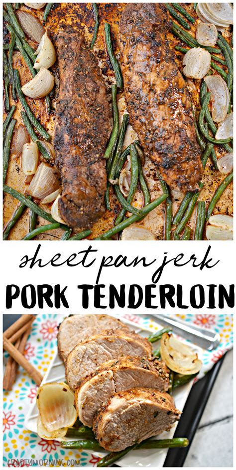 Pork tenderloin has gotten a little more expensive over the past 5 years, but it's still a relatively affordable cut of meat. Make this delicious sheet pan jerk pork tenderloin meal ...