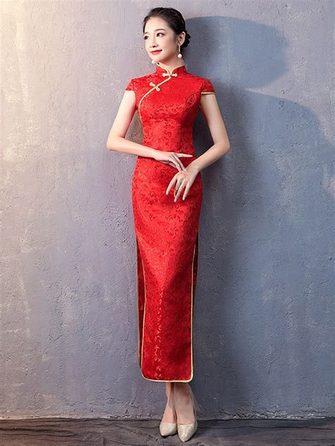 red qipao dress dresses images 2022