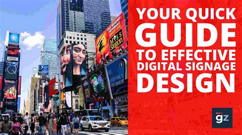 Your Quick Guide To Effective Digital Signage Design