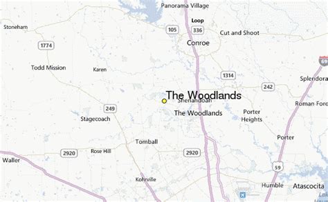 35 The Woodlands Tx Map Maps Database Source