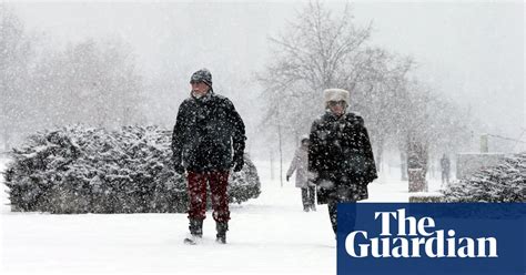 Snow In Europe In Pictures World News The Guardian