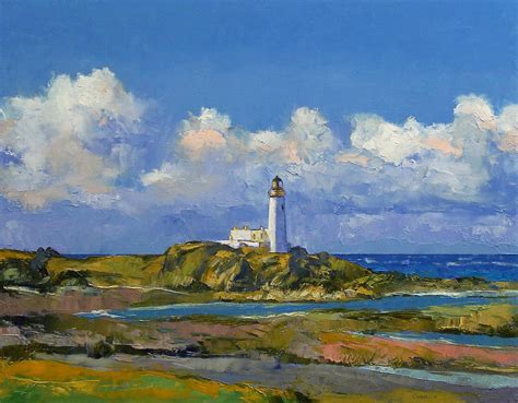 Turnberry Lighthouse Painting By Michael Creese