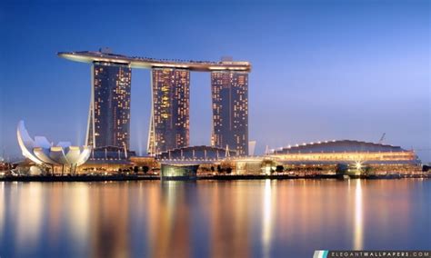 Marina Bay Sands à Singapour Fond Décran Hd à Télécharger Elegant