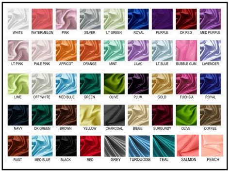 Color Chart With Names Pin On Sewing Html Color Codes Color Names Riset