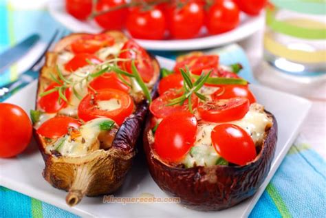 Berenjenas Rellenas De Verdura Al Horno F Cil Y Ricas