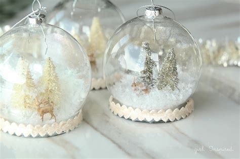Diy Snow Globe Ornaments Girl Inspired