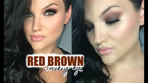 Red Brown Smokey Eye Makeup Tutorial Youtube