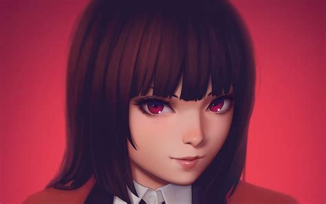 Kakegurui Jabami Yumeko Anime Girl Full Hd Wallpaper