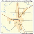 Aerial Photography Map of Sarepta, LA Louisiana