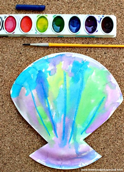 Got a preschooler who wants to craft with his big sister? Host an Ocean Playdate! | Preschool crafts, Beach themed ...