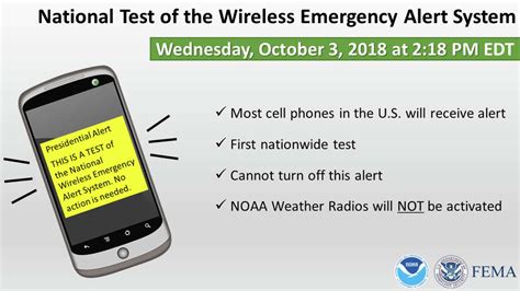 emergency alert test going out to mobile phones nationwide midland daily news