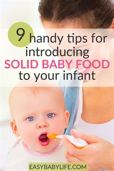 Introducing Solid Baby Food Easy Baby Life