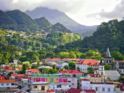 The Capital City Of Roseau Dominica Barbados Jamaica Santa Lucia