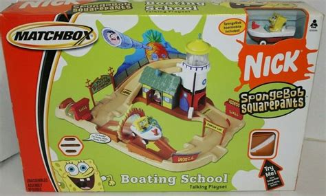 Matchbox Spongebob Squarepants Boating School Talking Playset 2004