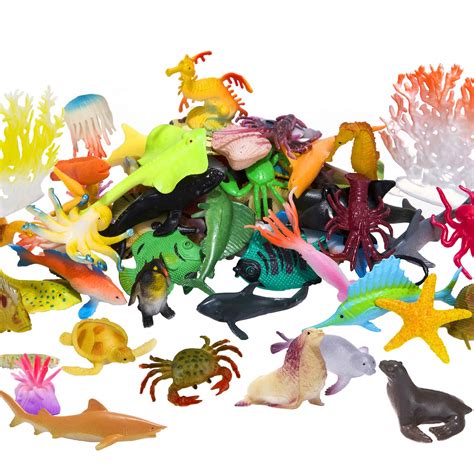 Buy Ocean Sea Animals Figures 60 Pack Mini Plastic Deep Underwater