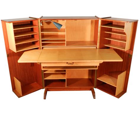 The tower computer desk is a multifunctional desk of simplistic and compact size, works perfectly as a computer desk, writing table, or home office work station. Teak and Sycamore Compact Home Office Desk and Storage ...