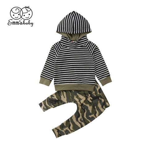 3 36m Newborn Toddler Baby Girl Long Sleeve Striped Hooded Hoodies