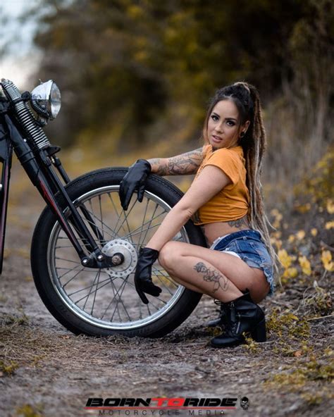 Biker Babe Velvet Queen Born To Ride Motorcycle Magazine
