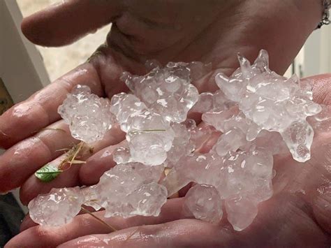 Huge Jagged Hailstones Lash Northern England As Thunderstorms Sweep