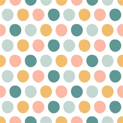 Premium Vector White Seamless Pattern With Pale Color Dots