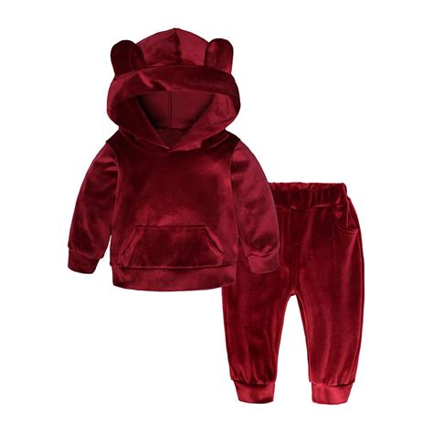 Koupit Kid Toddler Baby Boys Girls Long Sleeve Solid Hoodie Tops Pants