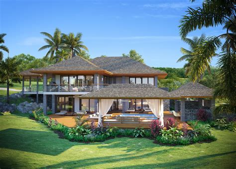 Kukuiula Private Residence Ii Tropical House Plans Tropical Home