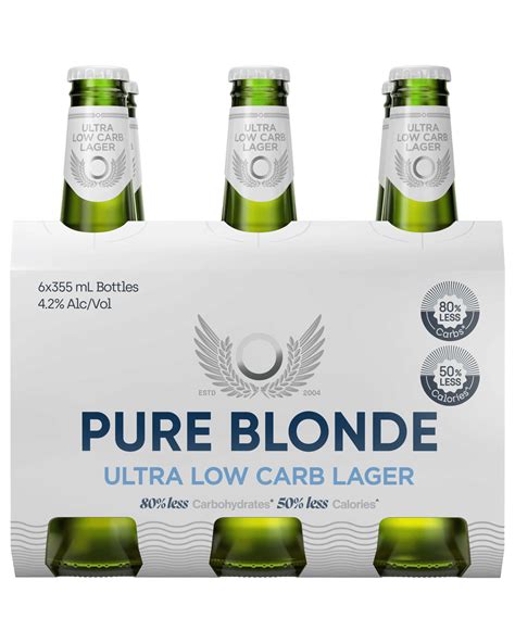 buy pure blonde ultra low carb lager bottles 355ml online lowest price guarantee best deals