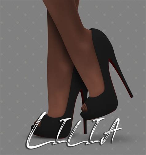 Lilia Impossible Heels Cooper322 Sims 4 Cc Shoes Sims 4 Sims Mods