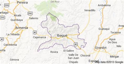 Ibague Colombia Map