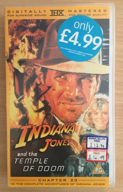 INDIANA JONES VHS The Temple Of Doom Sealed VHS 2000 Video NEW 9 49