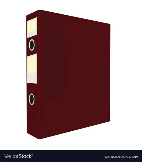 Red Folder Royalty Free Vector Image Vectorstock