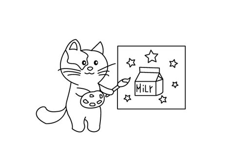 Pop Tart Cats Coloring Pages