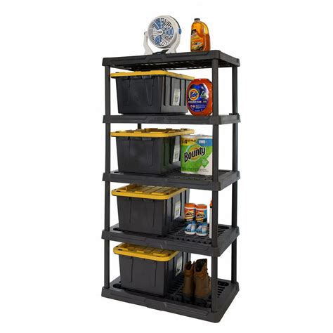 Hart 5 Tier 24 X 36 X 72 Heavy Duty Plastic Ventilated Shelf For