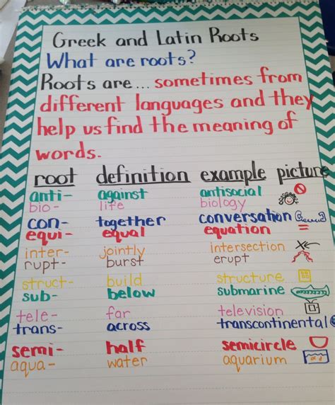 Greek And Latin Roots Worksheet 5th Grade
