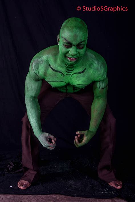 Hulk Body Paint Totally Safe For Work Guerilla Photographer