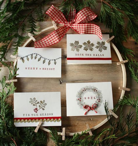 (this blogger glued toothpicks into the. 12 Beautiful Diy & Homemade Christmas Card Ideas | Home Design, Garden & Architecture Blog Magazine