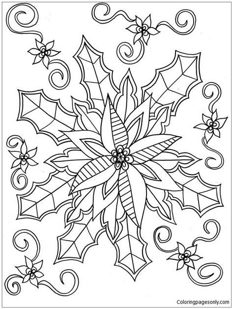 Get free printable coloring pages for kids. Mistletoe Coloring Page - Free Coloring Pages Online