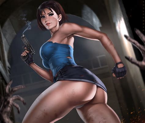 Rule 34 Ass Dandon Fuga Female Female Only Jill Valentine Looking At Viewer Panties Resident