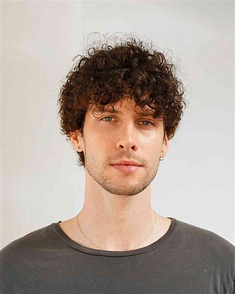 long thick curly hairstyles for men