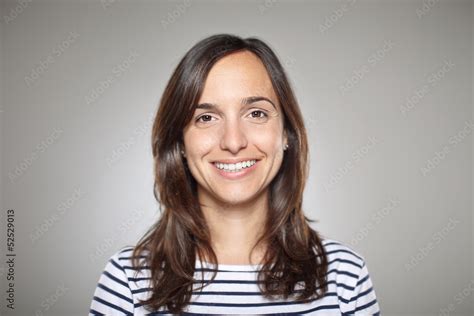 Portrait Of A Normal Girl Smiling Stock Foto Adobe Stock