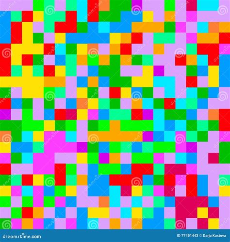 Pixel Art Abstract Colorful Pixel Background Stock Vector