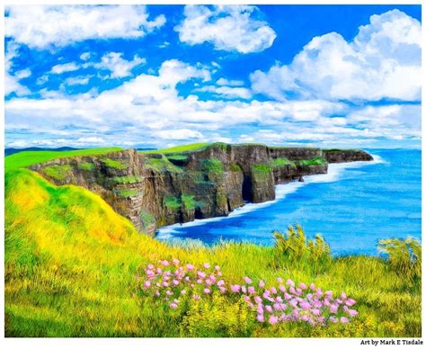 Cliffs Of Moher Magical Irish Landscape Art Print