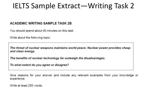 Ielts General Training Writing Task 2 Sample With Answer Pdf