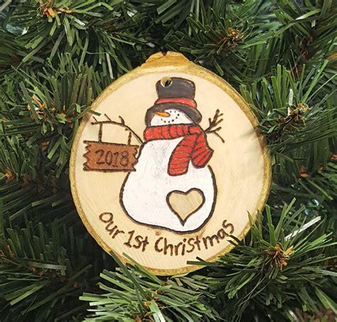 Our 1st Christmas, Christmas ornament, handmade ornament, Christmas, Christmas tr… | Christmas ...