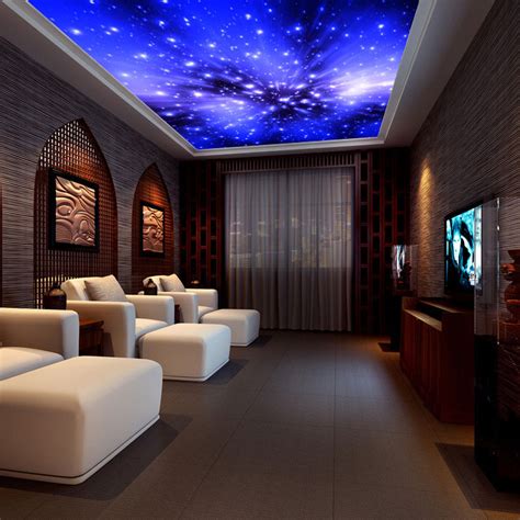 Free Download Aliexpresscom Buy Universe Starry Sky Furred Ceiling 3d