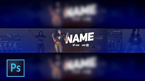 Free Fortnite Youtube Banner Templates Kylie Jenner Skin Psd Download