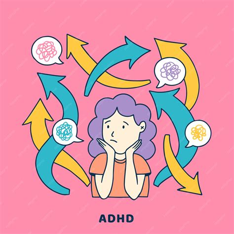 Premium Vector Hand Drawn Flat Design Adhd Illustration