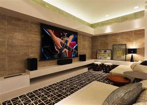 Sala de TV contemporânea Salas Home Theater Best Home Theater Home Theater Setup Home